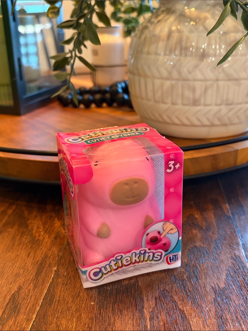 Cutiekins Pink Squishy Toy in Box - Capybara